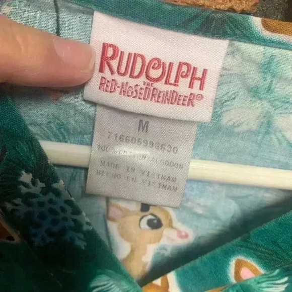Women’s Rudolph the Red-nosed Reindeer Scrub Top - Picture 3 of 3